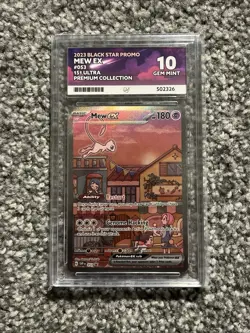 Pokemon TCG Mew EX 053 Black Star Promo 151 ACE grading PERFECT SUB GRADES - Image 1