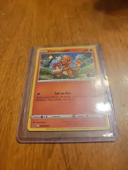 Pokemon TCG Charmander SWSH232 BLACK STAR PROMO POKEMON GO HOLOGRAM MINT COND. - Image 2