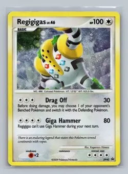 Pokemon TCG Regigigas - DP40 Diamond and Pearl Promos Holo MP - Image 1
