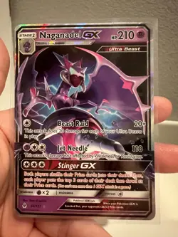 1x Naganadel GX 56/131 Forbidden Light Rare Pokemon TCG Holo NM 1224#149-151 - Image 1
