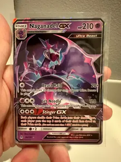 1x Naganadel GX 56/131 Forbidden Light Rare Pokemon TCG Holo NM 1224#149-151 - Image 3