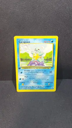 1st Edition French Squirtle (Carapuce) 63/102 Base Set 1999 Pokemon LP - Image 1
