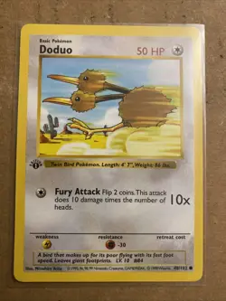Pokemon TCG Doduo Base Set 48/102 1st Edition Never Played Near Mint - Image 1