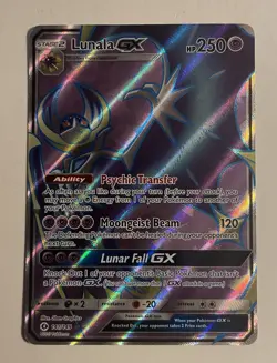Lunala GX 141/149 Full Art Holo Rare Sun and Moon NM Pokemon TCG - Image 1