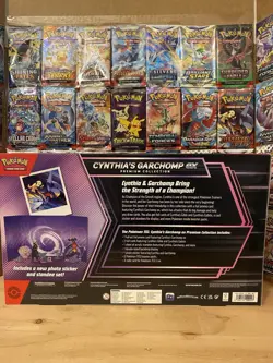 Pokemon TCG Cynthia's Garchomp EX Premium Collection OPEN BOX - Image 2