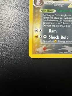 Pokemon Dark Ampharos 2/109 Reverse Holo Rare Team Rocket Returns NM - Image 2