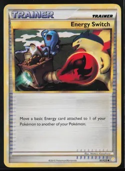 Pokemon Energy Switch #91/123 HeartGold SoulSilver Near Mint or Better - Image 1