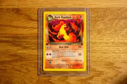 Dark Rapidash Uncommon 44/82 Team Rocket First Edition - English Vintage Pokemon - Image 1