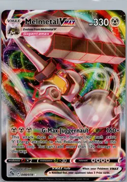 Pokemon Go TCG Melmetal Vmax 048/078 Ultra Rare 2022 - Image 1