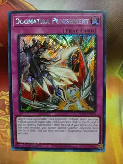 Yugioh Dogmatika Punishment Platinum Secret RA01-EN076 1st NM - Image 1