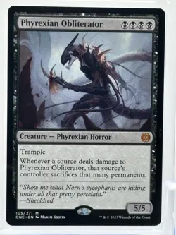 Phyrexian Obliterator Phyrexia: All Will Be One Regular Card NM Condition - Image 5