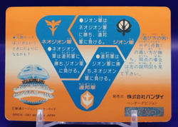 Paptimus Scirocco/Gundam Carddas 1988 Card BANDAI Japanese TCG Rare Retro No.214 - Image 2