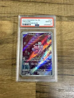 Tinkatink Paldea Evolved Illustration Rare Pokemon TCG Card 216/193 PSA 10 - Image 1