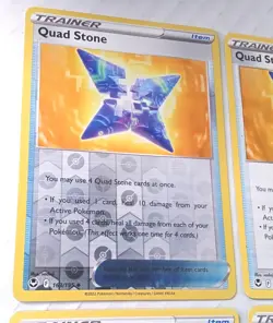 Pokemon Quad Stone 4x Playset Trainer Card 163/195 Silver Tempest - Image 2