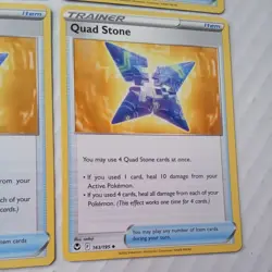 Pokemon Quad Stone 4x Playset Trainer Card 163/195 Silver Tempest - Image 5