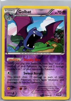 Golbat 32/119 Reverse Holo XY - Phantom Forces - Pokemon Card - NM - Image 1