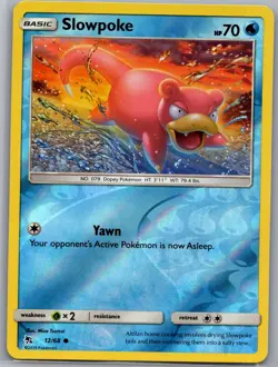 Slowpoke 12/68 Reverse Holo Hidden Fates - Pokemon Card - NM - Image 1