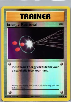 Energy Retrieval 77/108 Reverse Holo XY - Evolutions - Pokemon Card - NM - Image 1