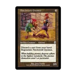 WOTC MtG Odyssey Patchwork Gnomes (U) (Foil) NM - Image 1