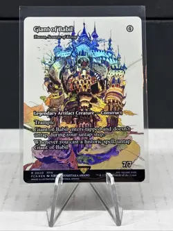 MTG Giant of Babil - Traxos, Scourge of Kroog ( FOIL Showcase ) Final Fantasy 💎 - Image 1