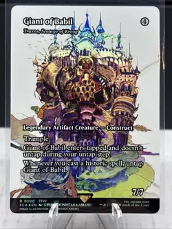 MTG Giant of Babil - Traxos, Scourge of Kroog ( FOIL Showcase ) Final Fantasy 💎 - Image 4