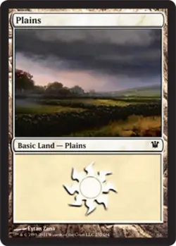 Plains (252) -Foil Medium Play MTG Innistrad - Image 1