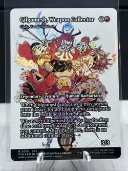 MTG Final Fantasy Gilgamesh, Weapon Collector Showcase Foil NM #0013 - Image 4