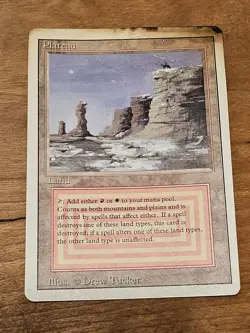 MTG Revised Plateau Dual Land Magic the Gathering Rare #2 - Image 1