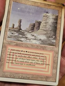 MTG Revised Plateau Dual Land Magic the Gathering Rare #2 - Image 3