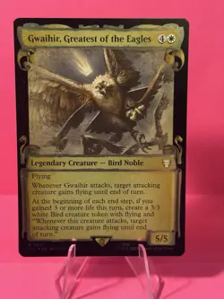 MTG Gwaihir, Greatest of the Eagles LTC Rare Foil #417 Showcase - Image 1