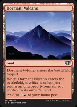Dormant Volcano - Medium Play MTG Commander 2014 Edition - Image 1