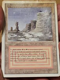MTG Revised Plateau Dual Land Magic the Gathering Rare #1 - Image 3