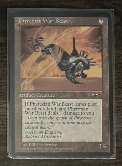Phyrexian War Beast (B) - Alliances - MTG Magic Common - Artifact Creature 1996 - Image 1