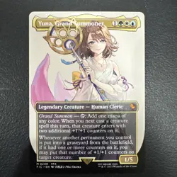 MTG Final Fantasy English Yuna, Grand Summoner Borderless 0208 Non-Foil - Image 1
