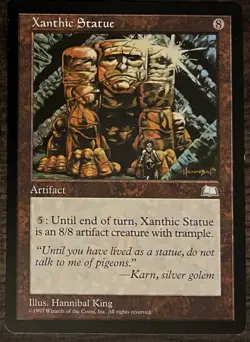 Xanthic Statue Weatherlight Regular 1997 MTG - RARE - Image 1