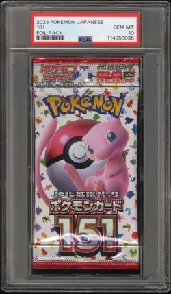 [PSA 10] 151 Booster Pack - SV2a Japanese Mew Foil Holo POKEMON - Image 1