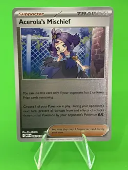 Pokemon Acerola's Mischief Mega Evolution Reverse Holo Uncommon 113/132 NM!!! - Image 1