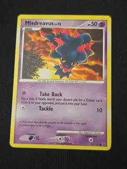Misdreavus 83/127 Platinum Regular Pokemon TCG Light Played Condition - Image 1