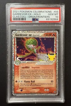 PSA 10 GARDEVOIR EX HOLO 93 CELEBRATIONS POKEMON 2021 MJ8 - Image 1