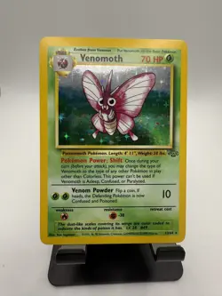 1999 Pokemon TCG Jungle Unlimited Holo #13/64 Venomoth Holographic - Image 1