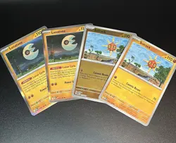 x2 Solrock 075/132 x2 Lunatone 074/132 - Mega Evolution - Pokemon TCG Playset NM - Image 1