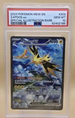 Pokemon Zapdos Ex 151 302/165 PSA 10 - Image 1