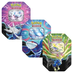 3 x Azure Legends Tins POKEMON TCG with 5 Booster Packs Each - Full Set - Image 1