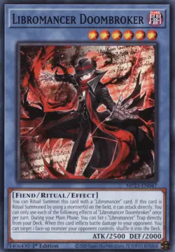 Yugioh - Libromancer Doombroker - Common - MP23-EN047 - NM - English - Image 1