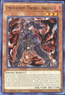 Unchained Twins - Aruha MP20-EN152 2020 Tin of Lost Memories 1st - Yugioh Card - Image 1