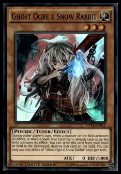 Ghost Ogre & Snow Rabbit CT13-EN012 Limited Edition SR YuGiOh NM - Image 1