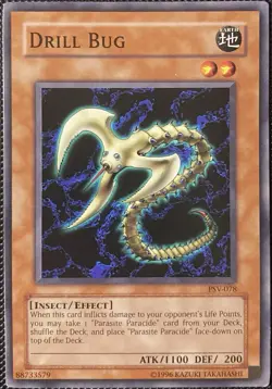 Drill Bug PSV-078 Pharaoh's Servant Unlimited Edition - Yugioh Card - Image 1