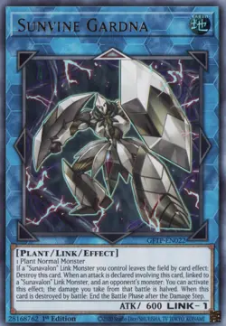 Yugioh - Sunvine Gardna - Ultra Rare - GFTP-EN022 - NM - English - Image 1