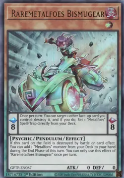 Yugioh - Raremetalfoes Bismugear - Ultra Rare - GFTP-EN087 - NM - English - Image 1