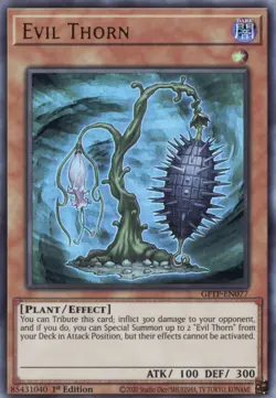 Yugioh - Evil Thorn - Ultra Rare - GFTP-EN077 - NM - English - Image 1